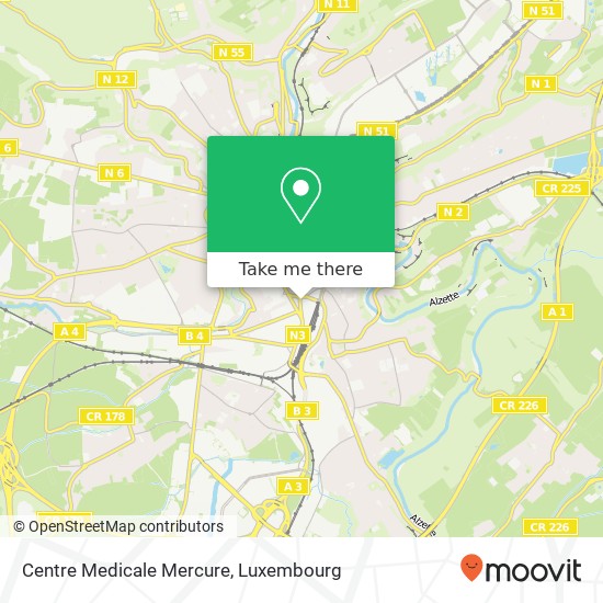 Centre Medicale Mercure map