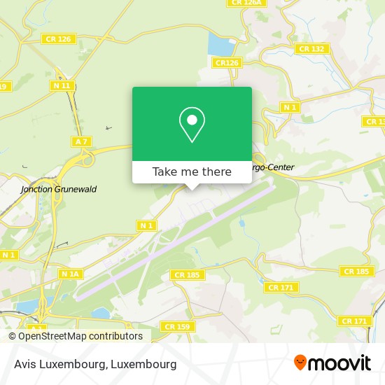 Avis Luxembourg map
