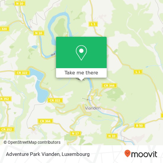 Adventure Park Vianden map