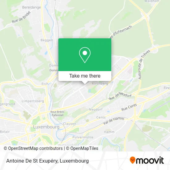 Antoine De St Exupéry map