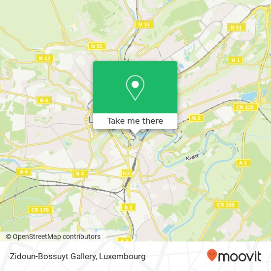 Zidoun-Bossuyt Gallery map