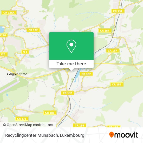 Recyclingcenter Munsbach map