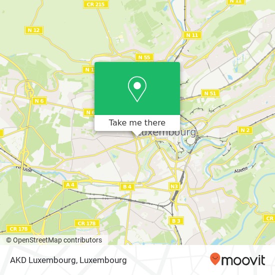 AKD Luxembourg map