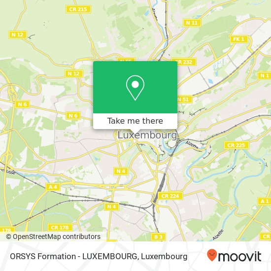 ORSYS Formation - LUXEMBOURG map
