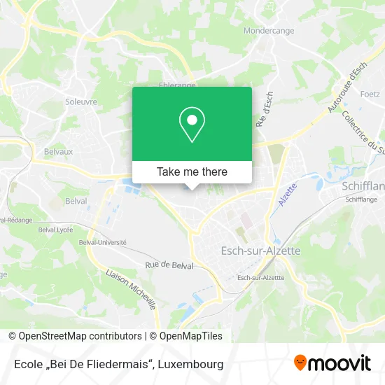 Ecole „Bei De Fliedermais“ map