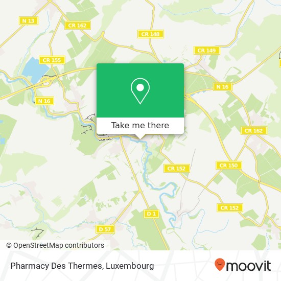 Pharmacy Des Thermes map
