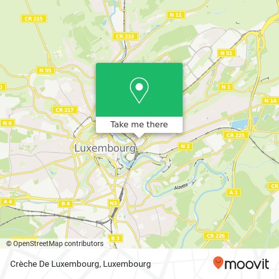 Crèche De Luxembourg Karte
