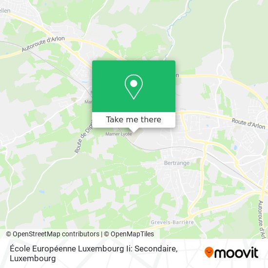 École Européenne Luxembourg Ii: Secondaire map