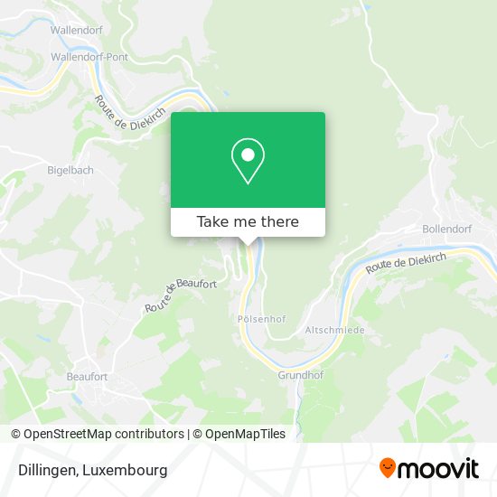Dillingen map
