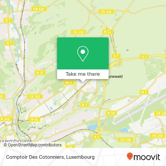 Comptoir Des Cotonniers map