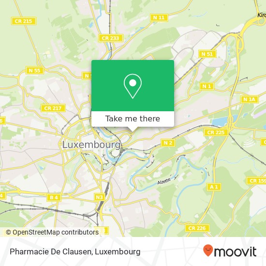 Pharmacie De Clausen map