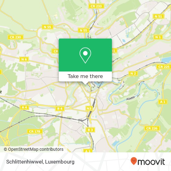 Schlittenhiwwel map