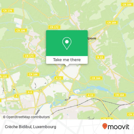 Crèche Bidibul map