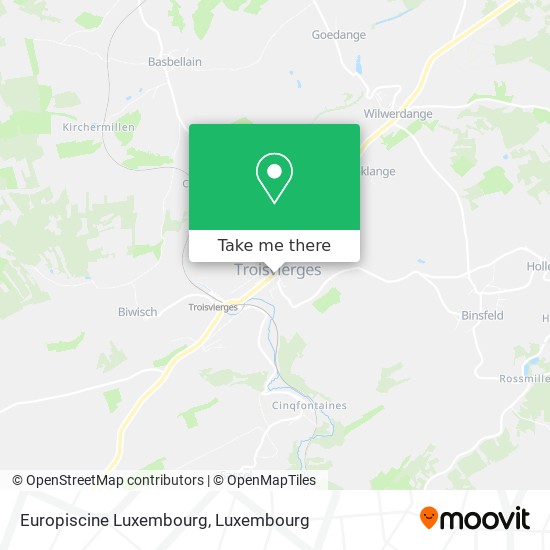 Europiscine Luxembourg map