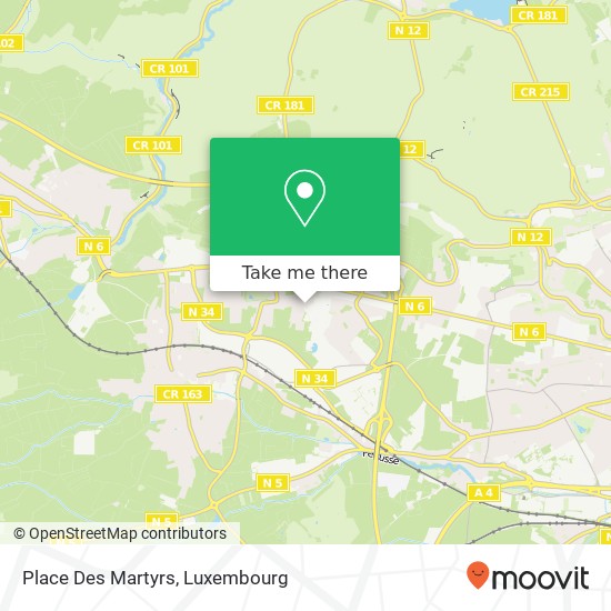Place Des Martyrs map
