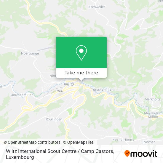Wiltz International Scout Centre / Camp Castors map