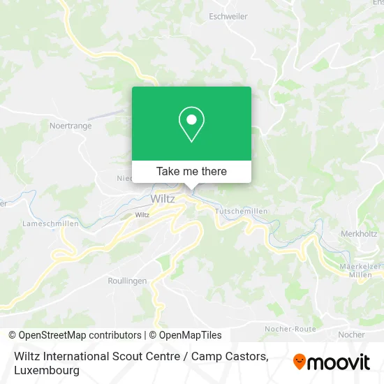 Wiltz International Scout Centre / Camp Castors map
