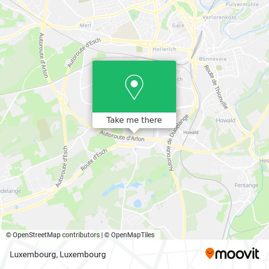 Luxembourg map