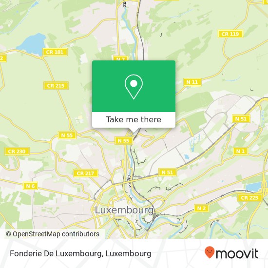 Fonderie De Luxembourg map