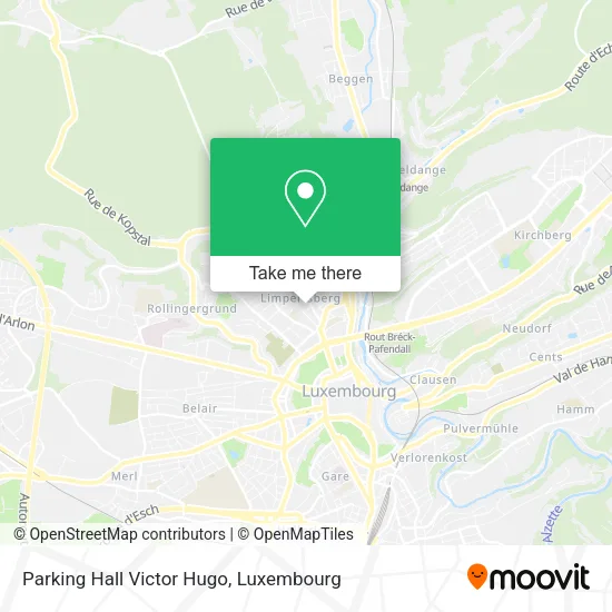 Parking Hall Victor Hugo map
