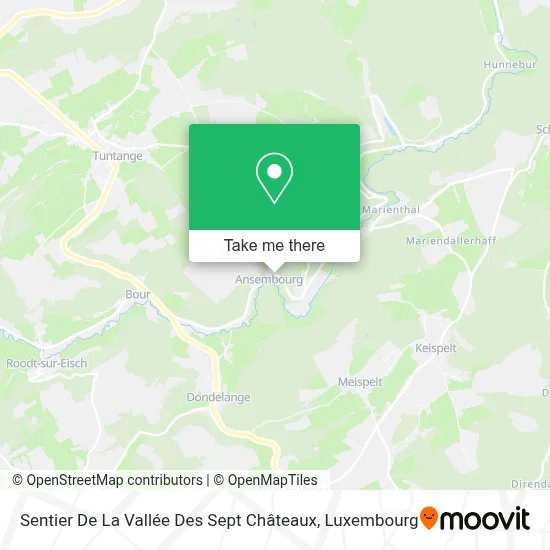 Sentier De La Vallée Des Sept Châteaux map