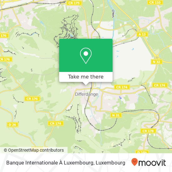 Banque Internationale À Luxembourg map