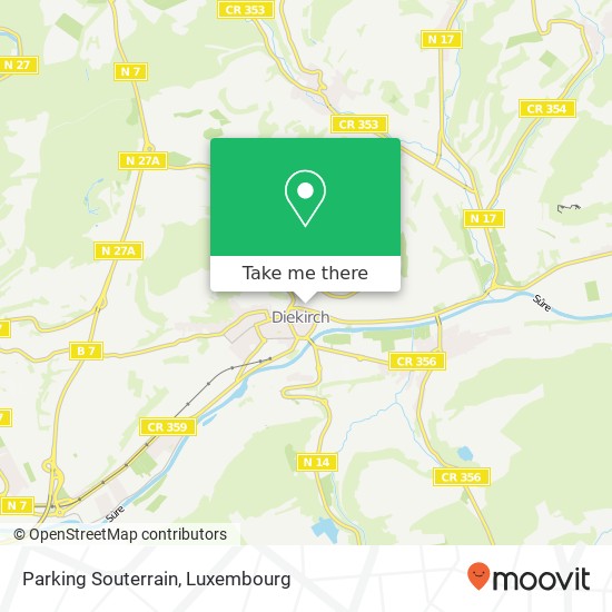 Parking Souterrain map