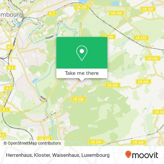 Herrenhaus, Kloster, Waisenhaus map
