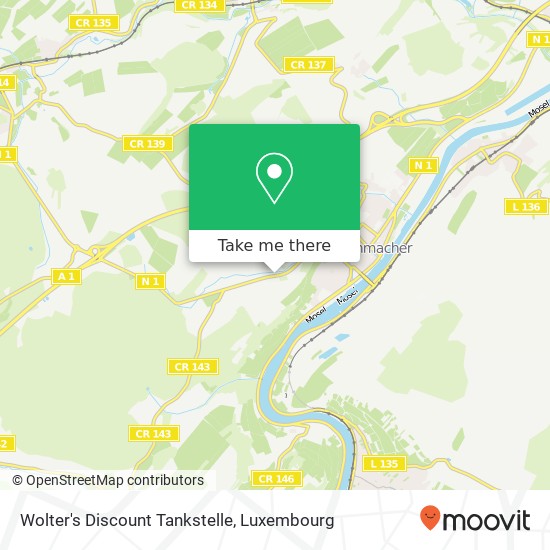 Wolter's Discount Tankstelle map