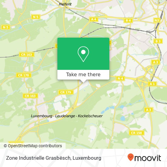 Zone Industrielle Grasbësch map