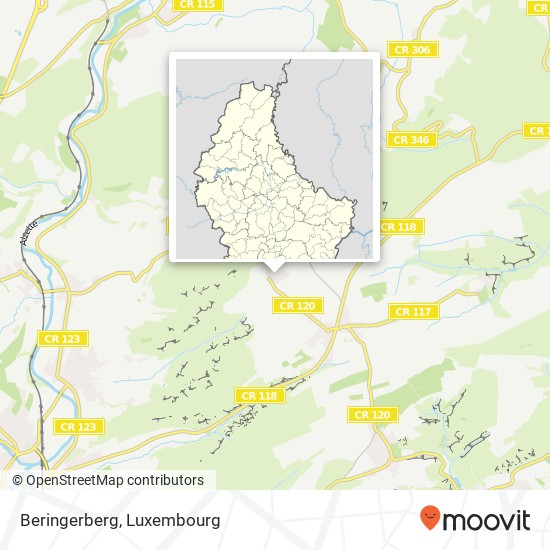 Beringerberg map