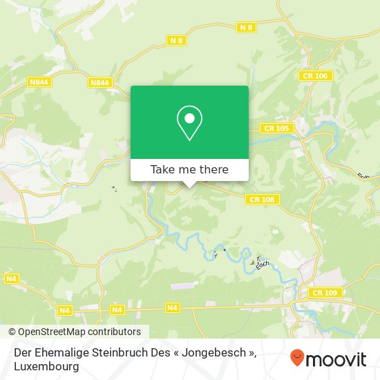 Der Ehemalige Steinbruch Des « Jongebesch » map