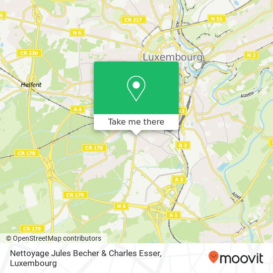 Nettoyage Jules Becher & Charles Esser map