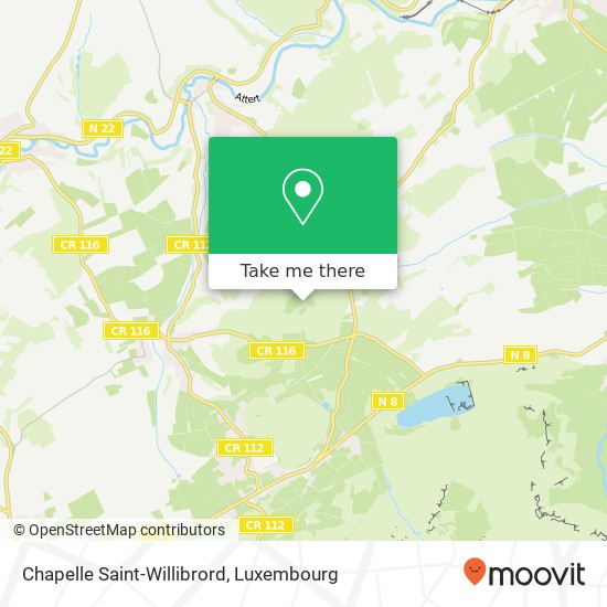 Chapelle Saint-Willibrord map