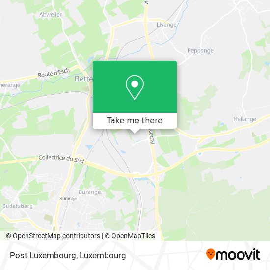 Post Luxembourg map
