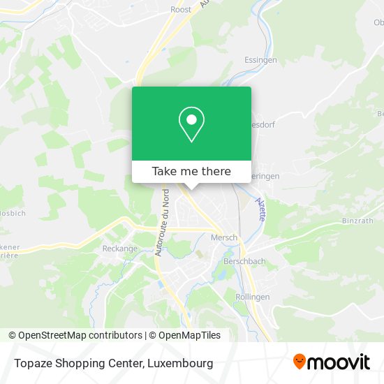 Topaze Shopping Center Karte