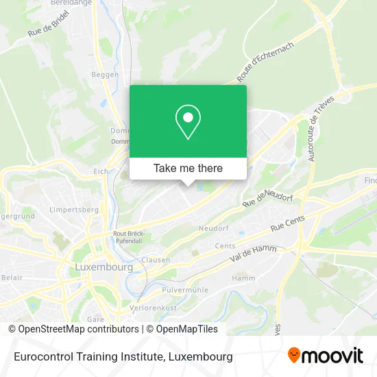 Eurocontrol Training Institute map