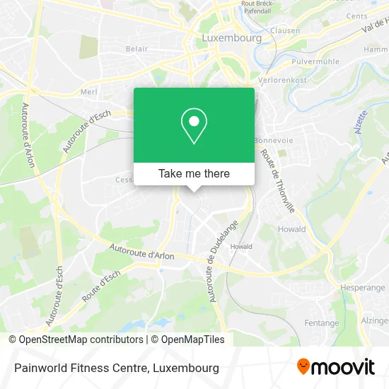 Painworld Fitness Centre map