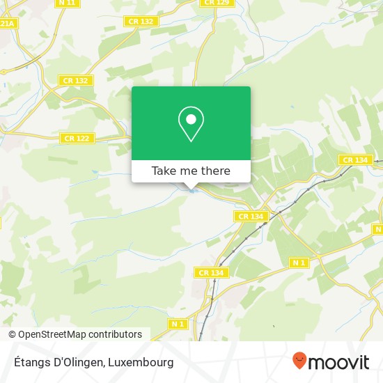 Étangs D'Olingen map