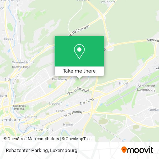 Rehazenter Parking map