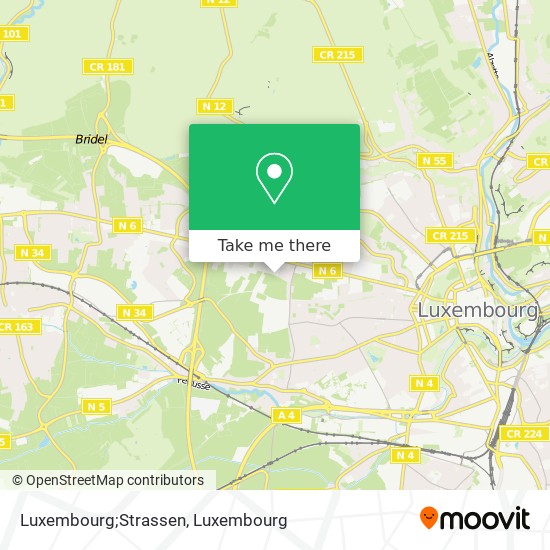 Luxembourg;Strassen Karte