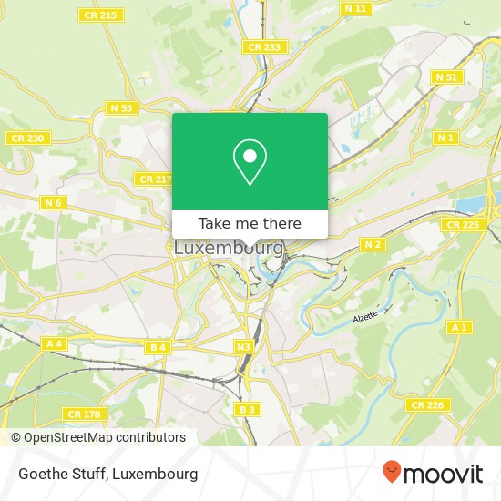 Goethe Stuff map