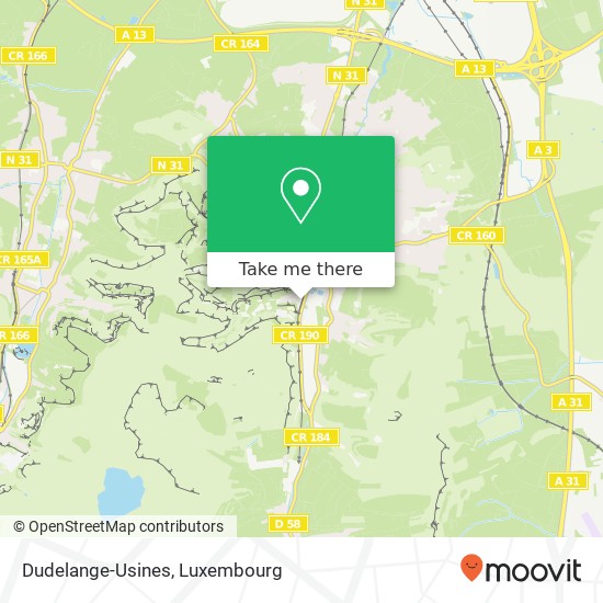 Dudelange-Usines map