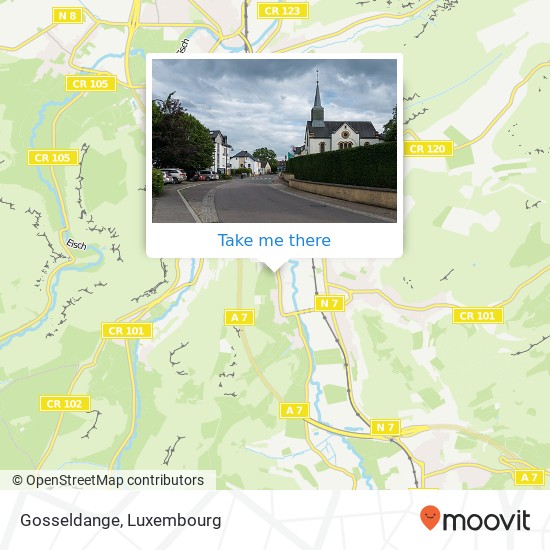 Gosseldange map
