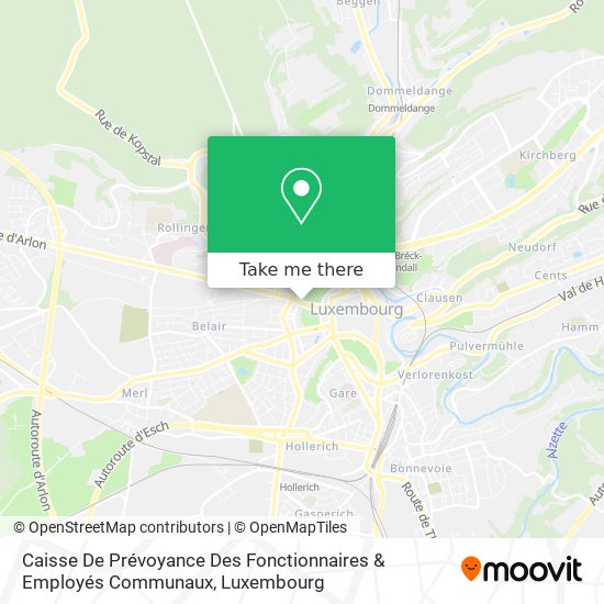 Caisse De Prévoyance Des Fonctionnaires & Employés Communaux map