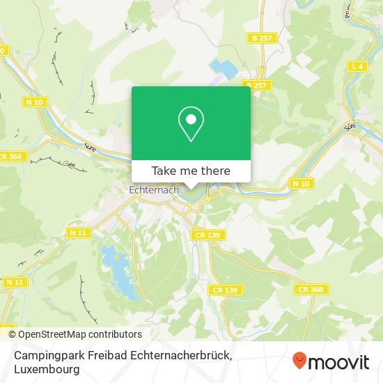 Campingpark Freibad Echternacherbrück Karte