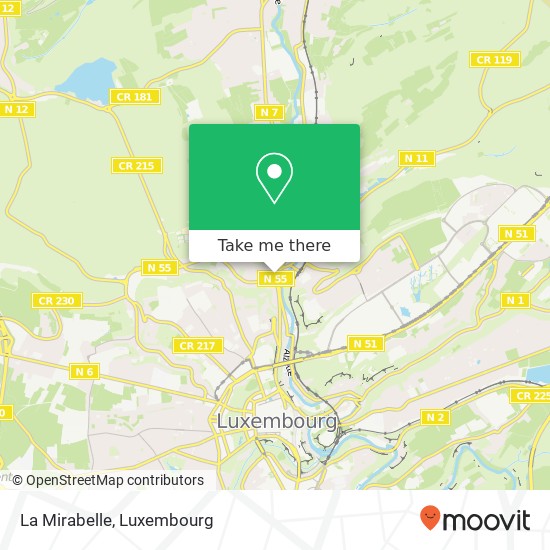 La Mirabelle map