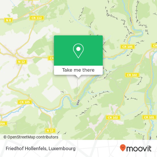 Friedhof Hollenfels map