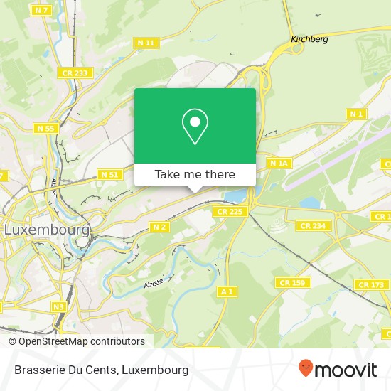 Brasserie Du Cents map