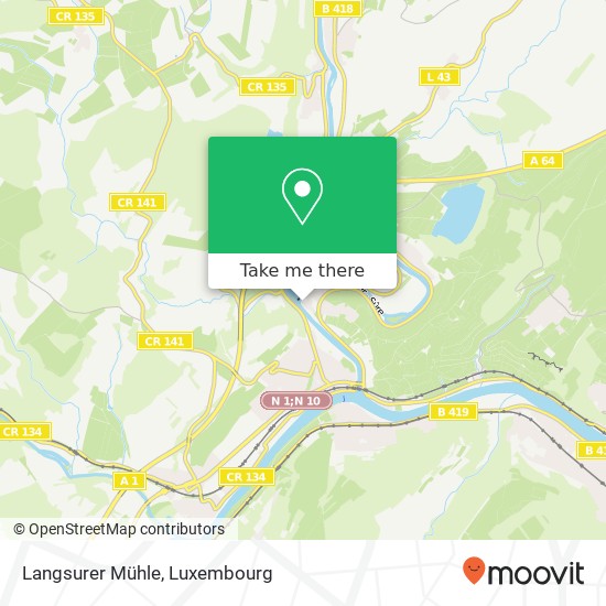 Langsurer Mühle map